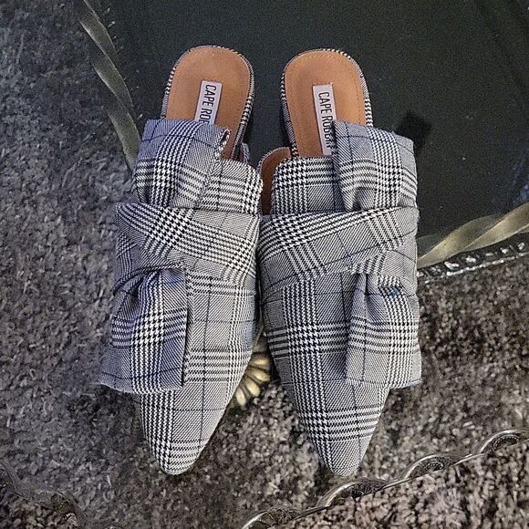 BRAND NEW CAPE ROBBIN POINTED TOE WOMEN"S BOWTIE MULE LOAFERS SLIP-ON FLAT - Picture 3 of 13